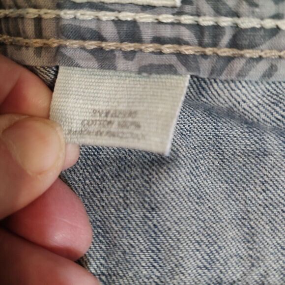 SMOKE RISE DNM, Men's Distressed Straight Leg Denim Jeans, size 44X34 EUC - Picture 13 of 13